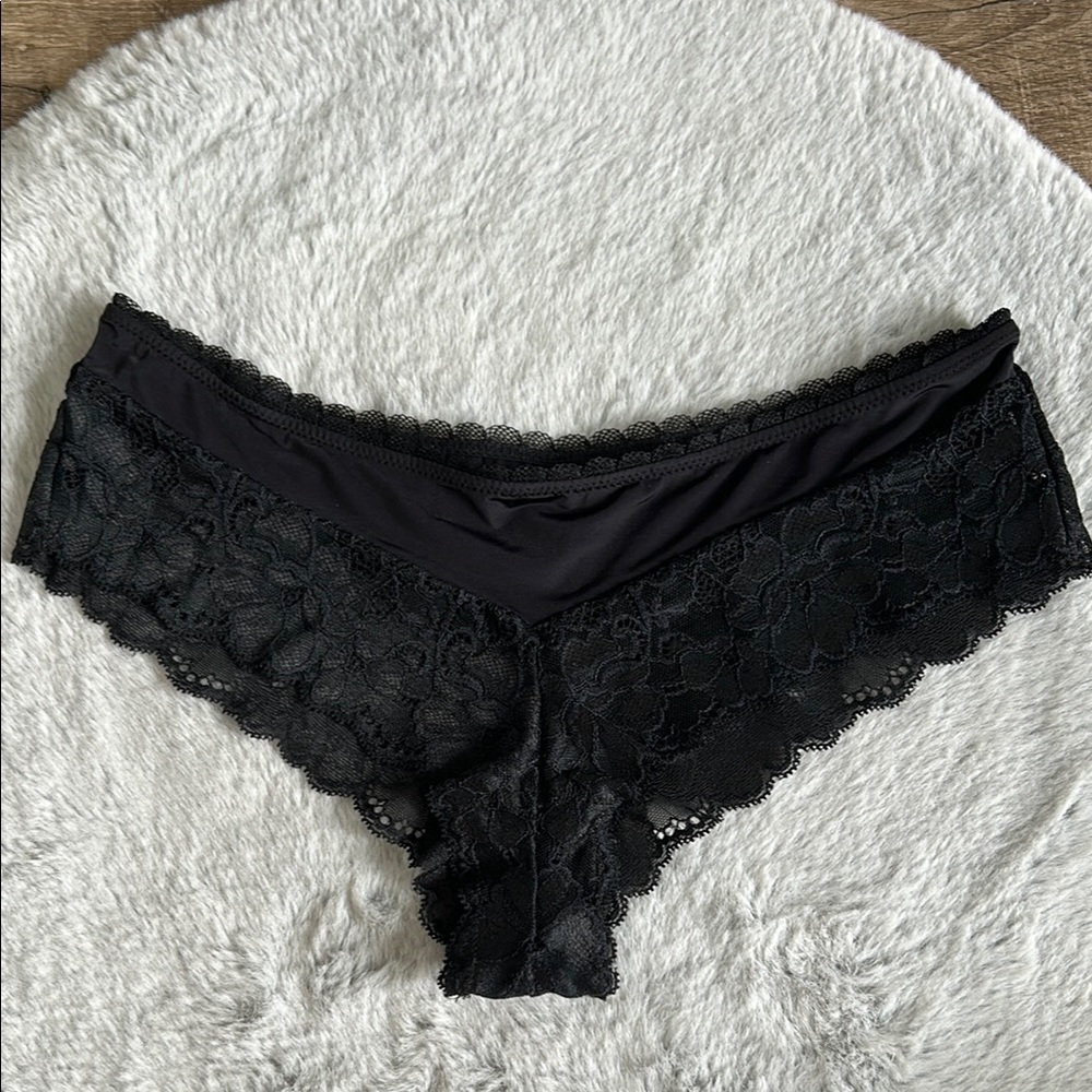 Adore Me Satin & Lace Cheeky Panty S